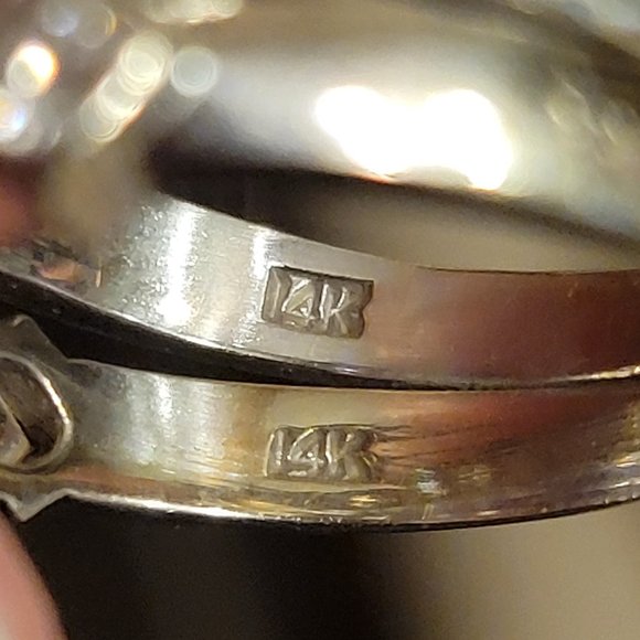 Gorgeous 3.5 Carat TW Ziamond Wedding Set - Picture 6 of 7